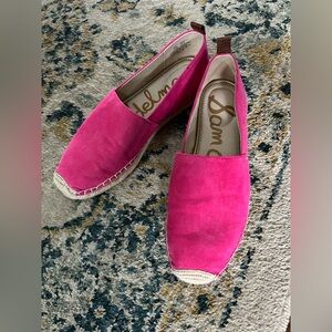 Sam Edelman Fuchsia Slip-On Espadrilles